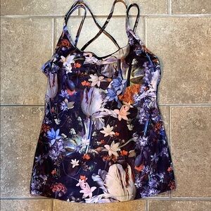 CALIA by Carrie Underwood Floral Camisole in Purple and White